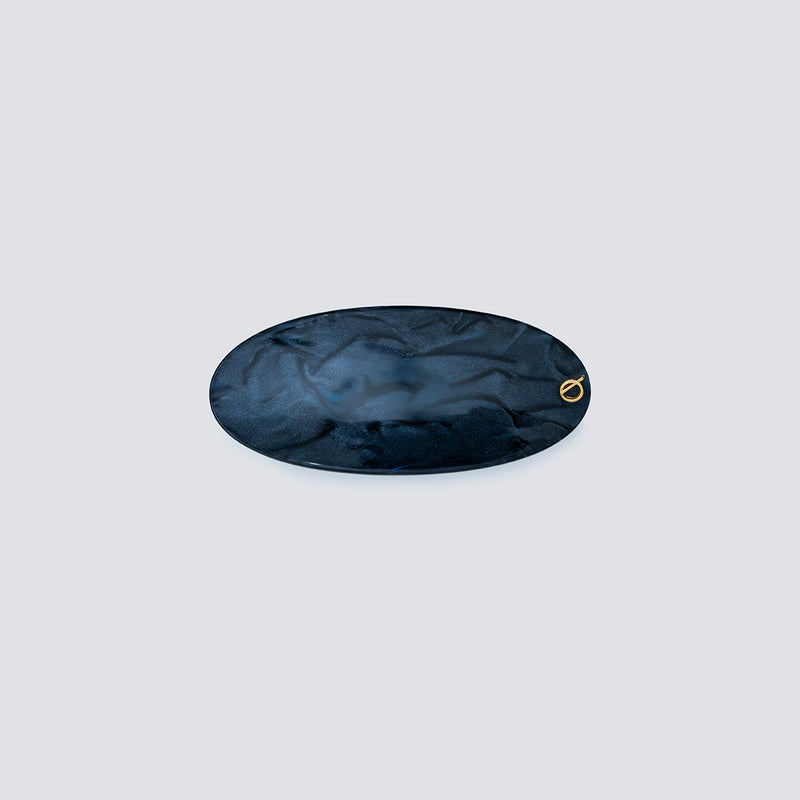 fivela de cabelo oval nightsky