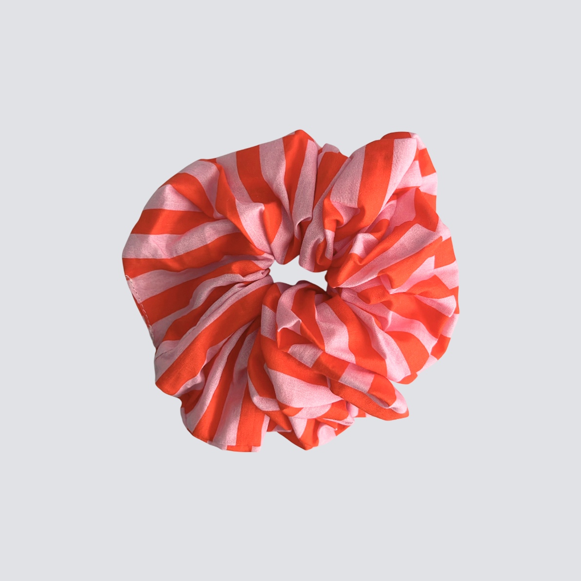 scrunchie listras laranja