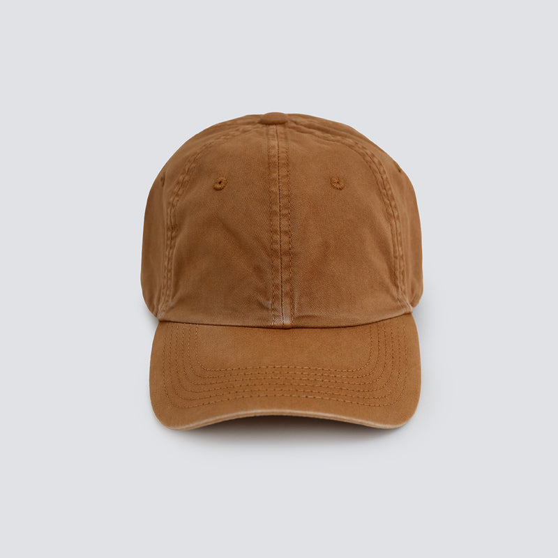 boné dad hat liso estonado marrom