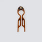 mini hair pin toffee
