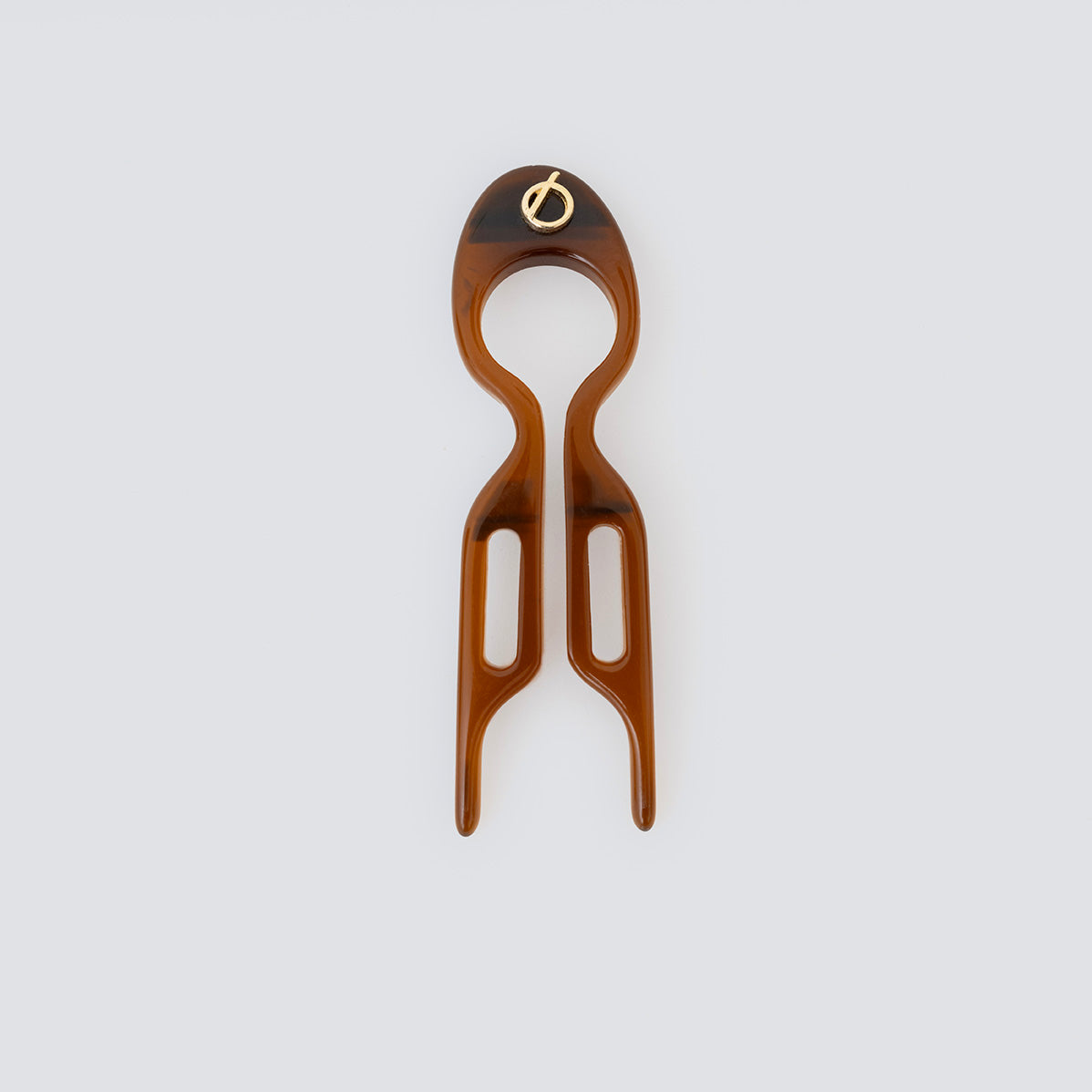 mini hair pin toffee