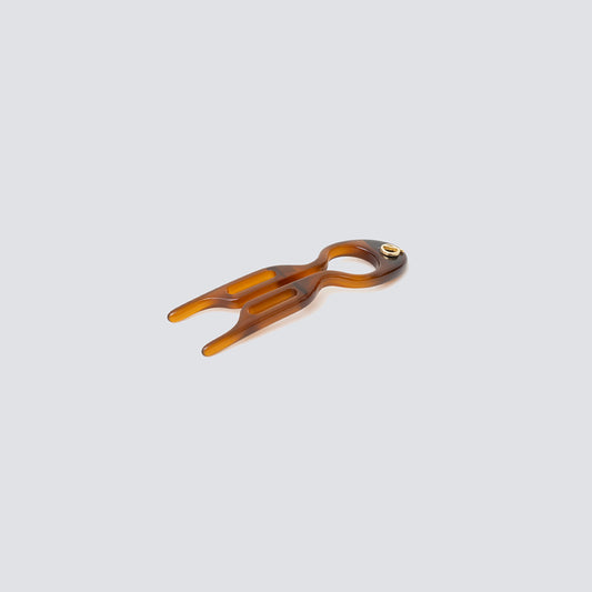 mini hair pin toffee