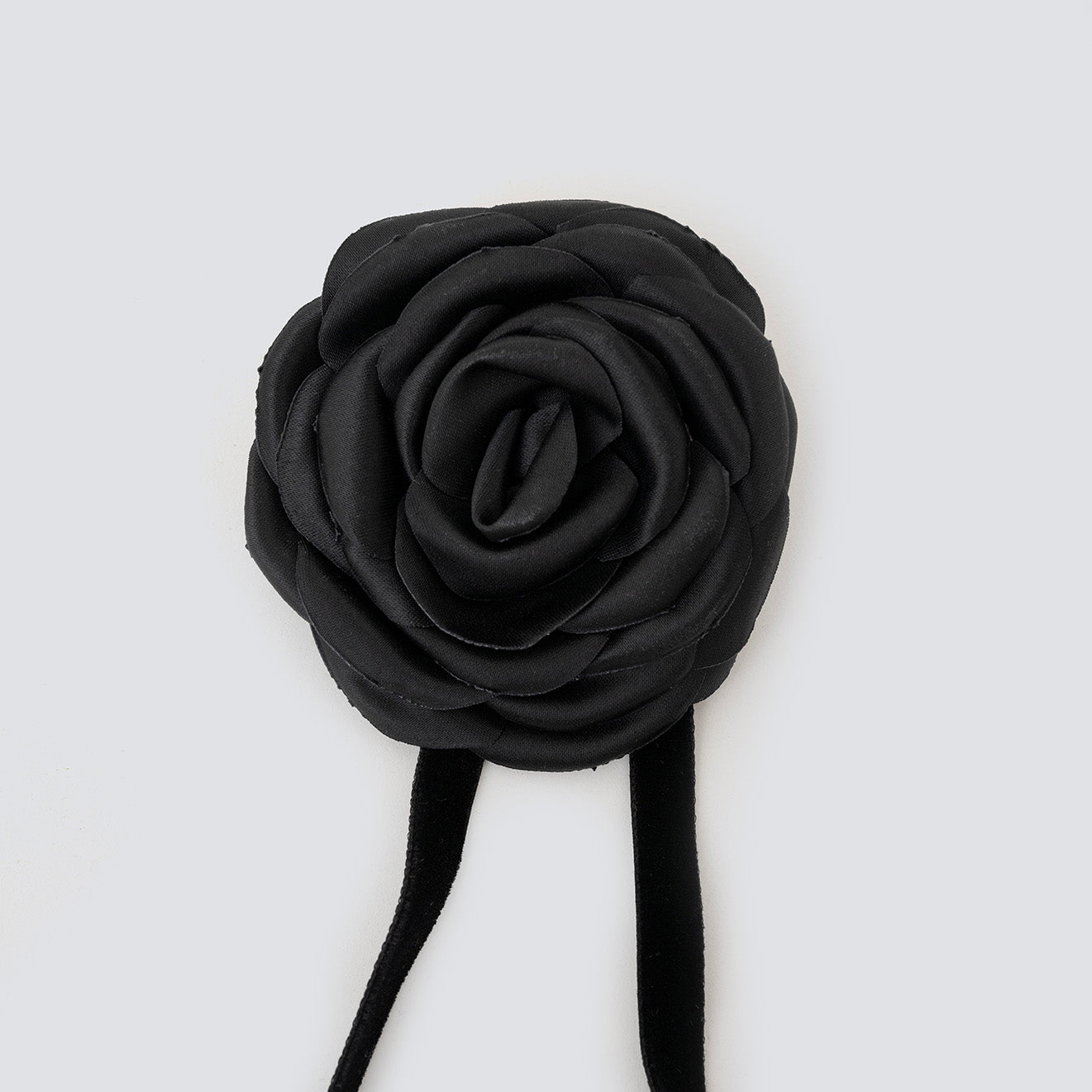 flower hair black