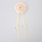 flower hair off white