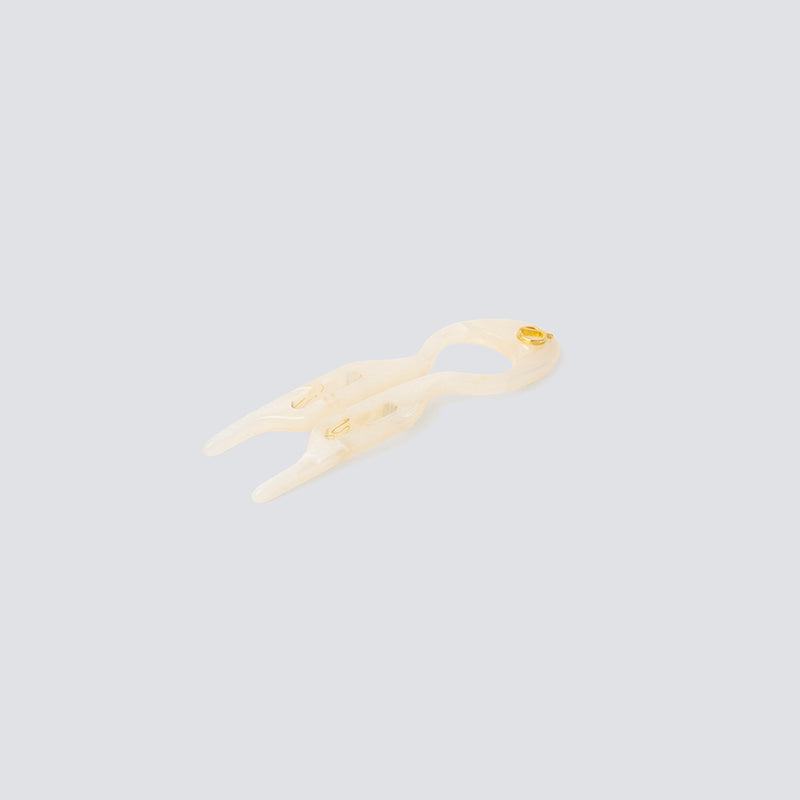 mini hair pin vanilla