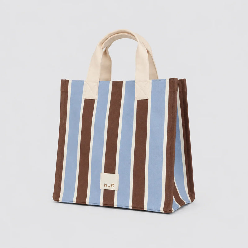 Bolsa Tote Listras Azul
