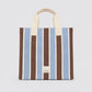 Bolsa Tote Listras Azul