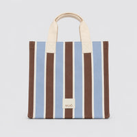 Bolsa Tote Listras Azul