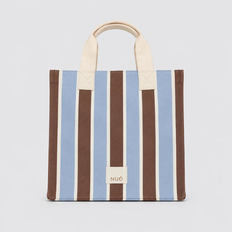 Bolsa Tote Listras Azul