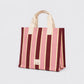 Bolsa Tote Listras Bordô