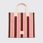 Bolsa Tote Listras Bordô