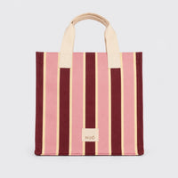 Bolsa Tote Listras Bordô