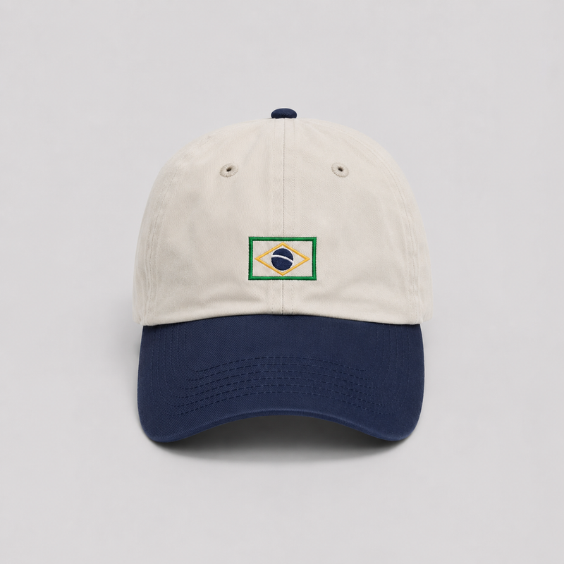boné dad hat bicolor Brasil