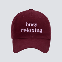 boné dad hat busy relaxing