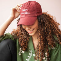 boné dad hat busy relaxing