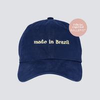 boné dad hat made in Brazil marinho