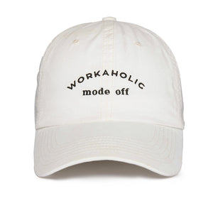 boné dad hat workaholic mode off