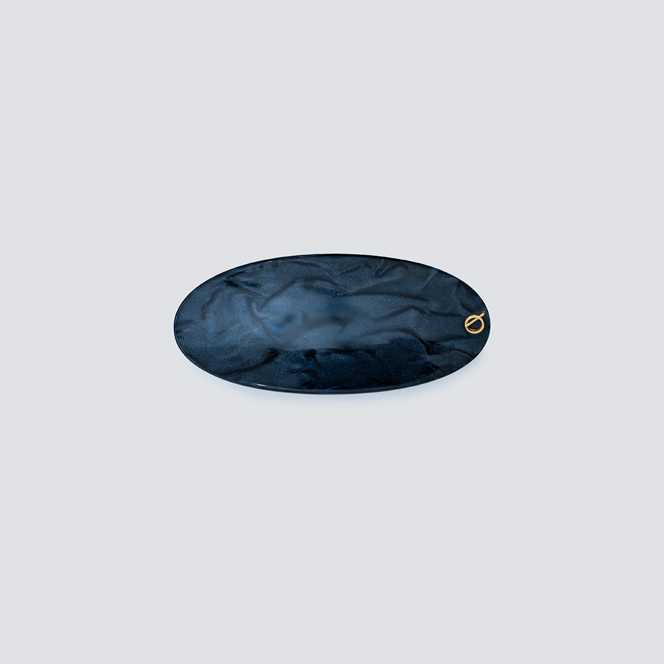 fivela de cabelo oval nightsky