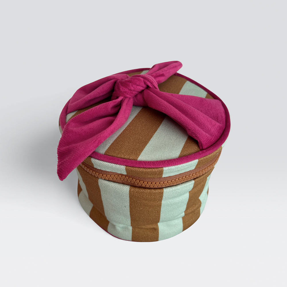 nécessaire Joana listras bege