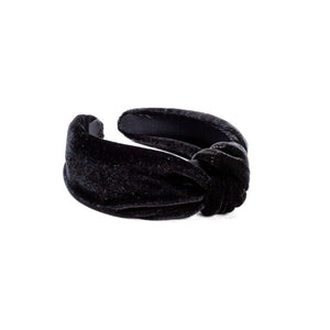 tiara turbante veludo preta