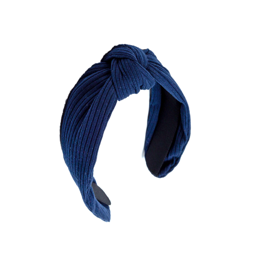 tiara para cabelo turbante azul