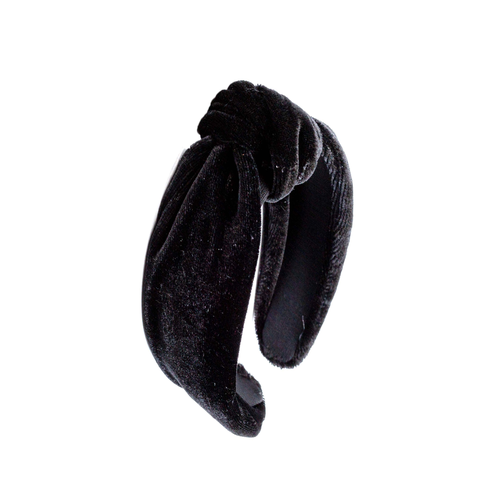 tiara turbante veludo preta