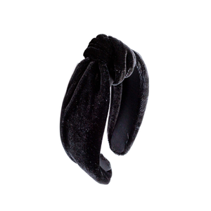 tiara turbante veludo preta