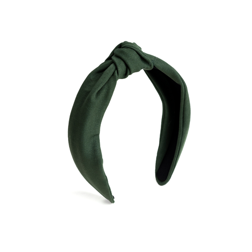 tiara para cabelo turbante verde linho
