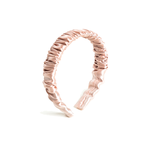 tiara para cabelo silk rosa
