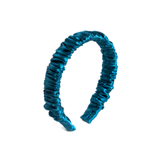 Carregar imagem no visualizador da galeria, tiara para cabelo silk azul petróleo
