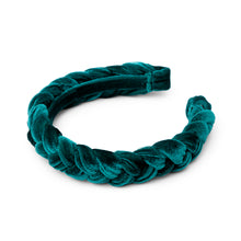 Carregar imagem no visualizador da galeria, tiara para cabelo trançada verde
