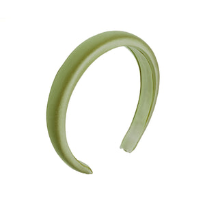 tiara pra cabelo verde cetim