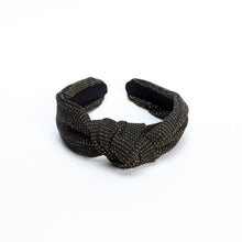 Carregar imagem no visualizador da galeria, tiara para cabelo turbante lurex preta
