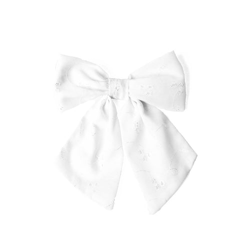 laço para cabelo branco com renda