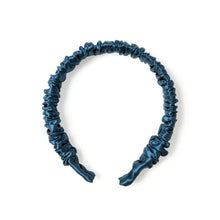 Carregar imagem no visualizador da galeria, tiara para cabelo silk azul petróleo
