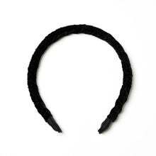 Carregar imagem no visualizador da galeria, tiara para cabelo twist preta veludo
