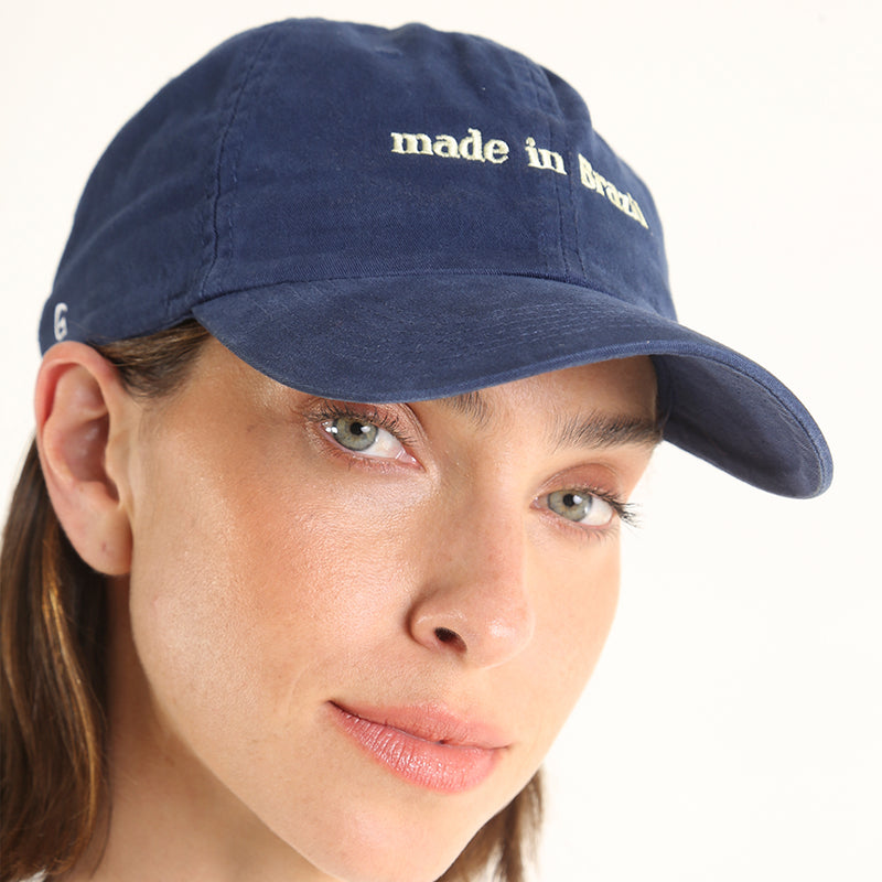 boné dad hat made in Brazil marinho